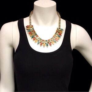 1980 Vibrant Vintage Earrings and Necklace